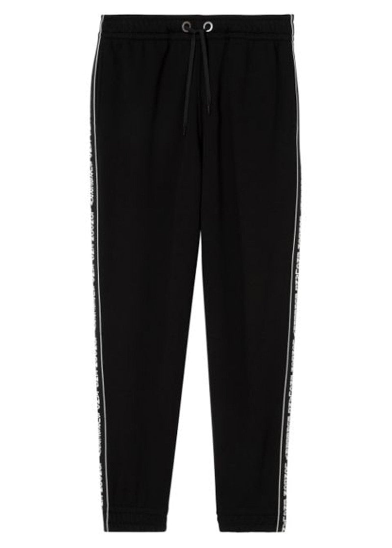 Burberry Logo Tape Pants Black/White