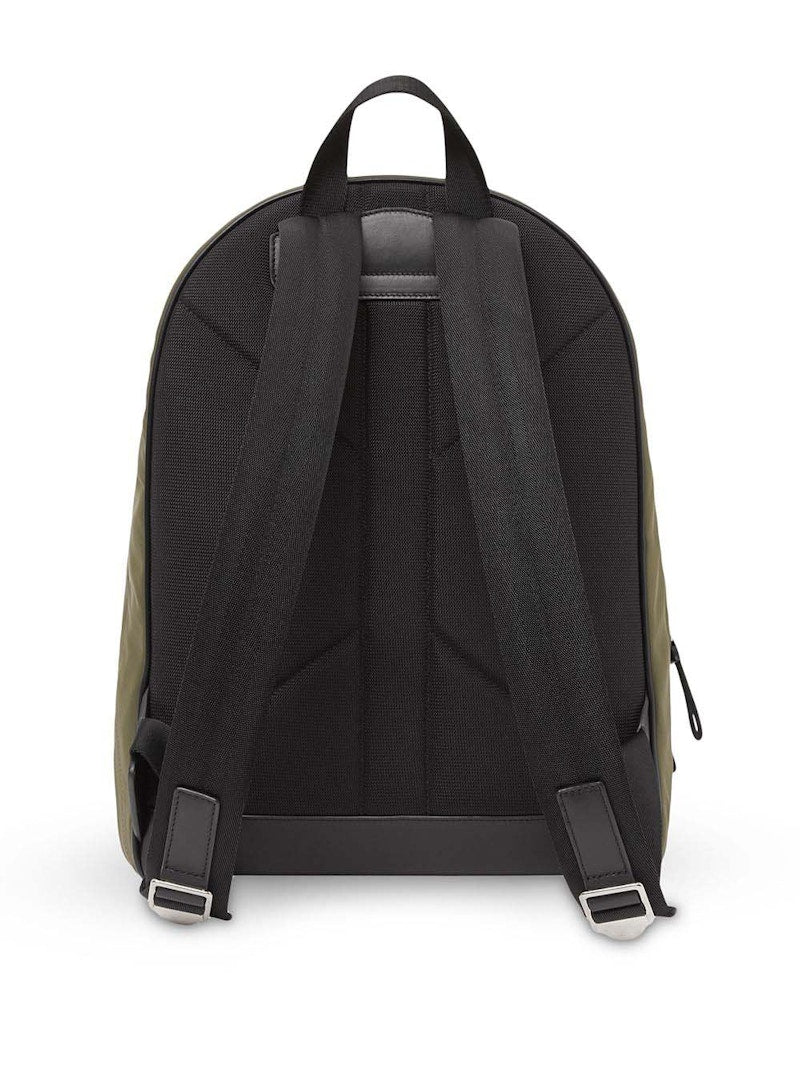 Burberry Logo and Icon Stripe Backpack Green/Beige