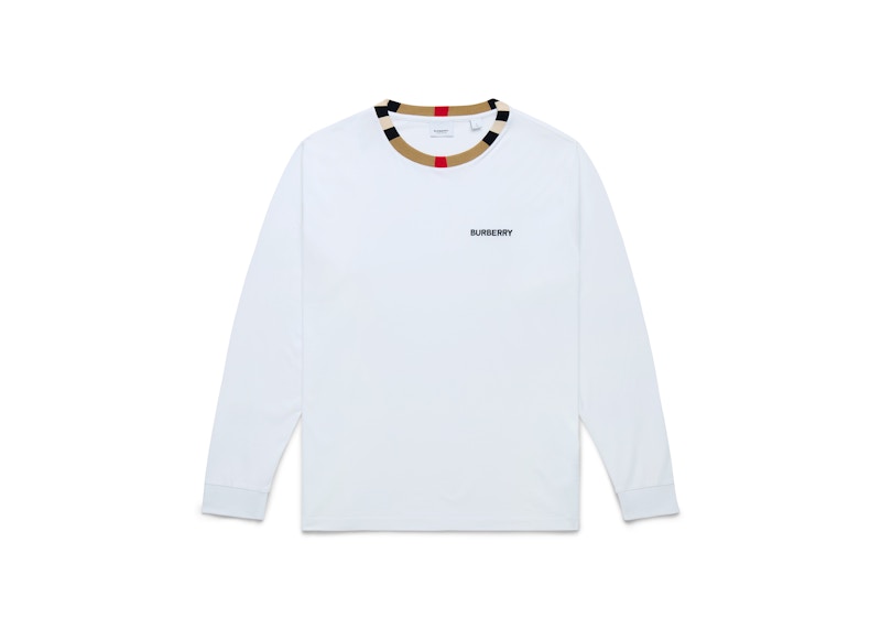 Burberry Long Sleeve Icon T-shirt White