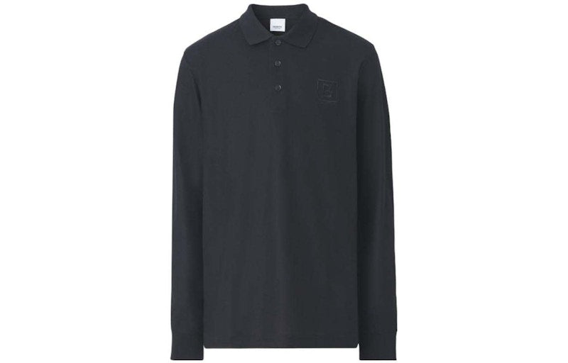 Burberry Long Sleeve Polo Black
