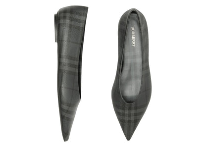 Burberry Madelina Ballet Flat Gray Check (Women's)