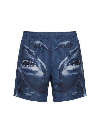 Burberry Martin Block Swim Shorts Blue