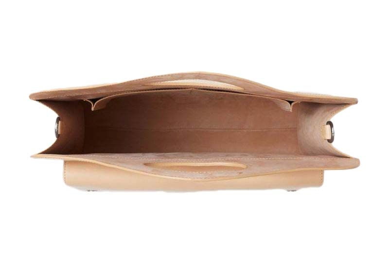 Burberry Medium Leather Horseferry Pocket Bag Neutral