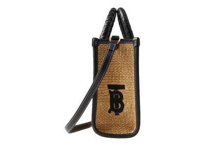Burberry Mini Freya Tote Natural/Black