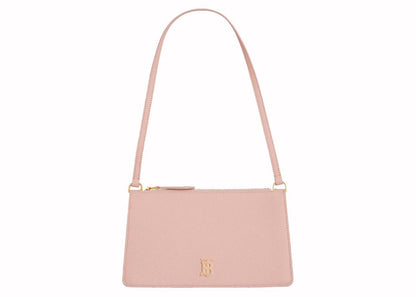 Burberry Mini TB Grainy Leather Pouch Handbag Pink