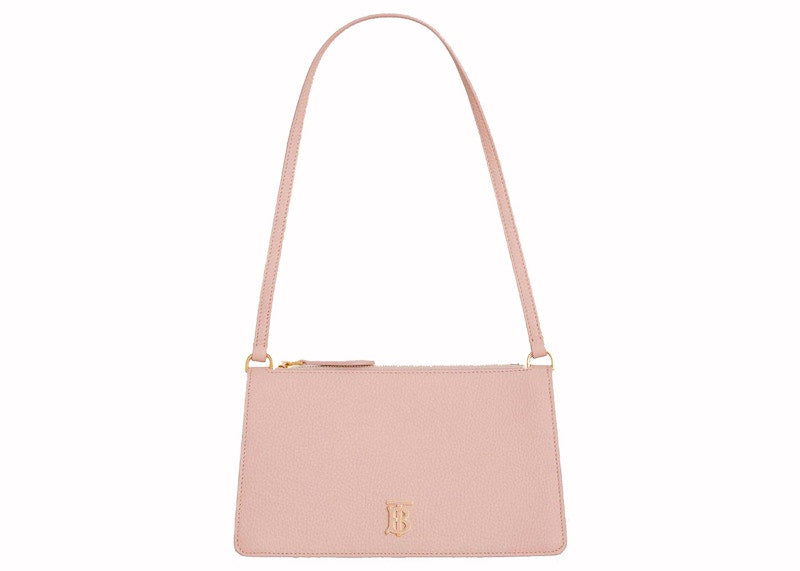 Burberry Mini TB Grainy Leather Pouch Pink