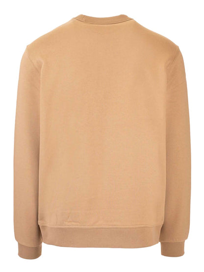Burberry Monogram Motif Check Panel Sweatshirt Beige