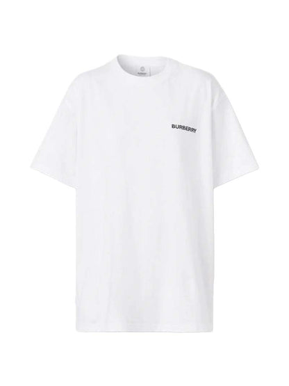 Burberry Monogram Motif Cotton Oversized T-shirt White