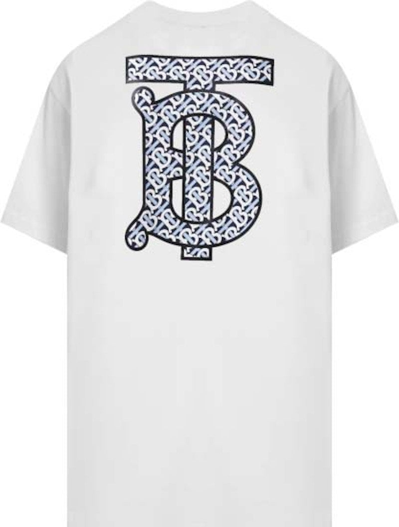 Burberry Monogram Motif Cotton Oversized T-shirt White