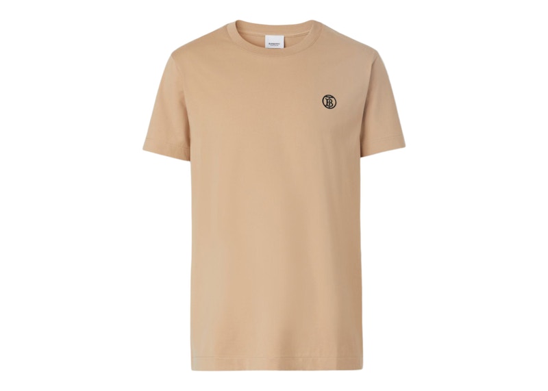 Burberry Monogram Motif Cotton T-shirt Soft Fawn/Black