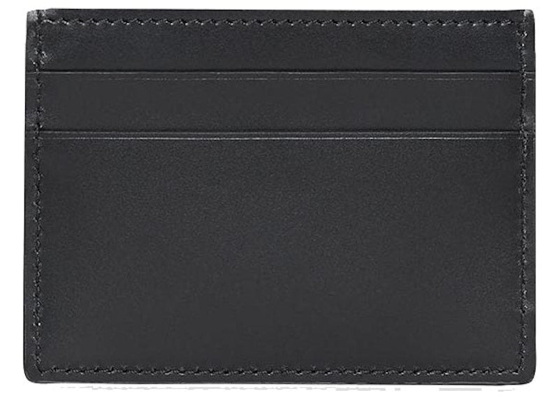 Burberry Monogram Motif Leather Card Case 4 Slot Black