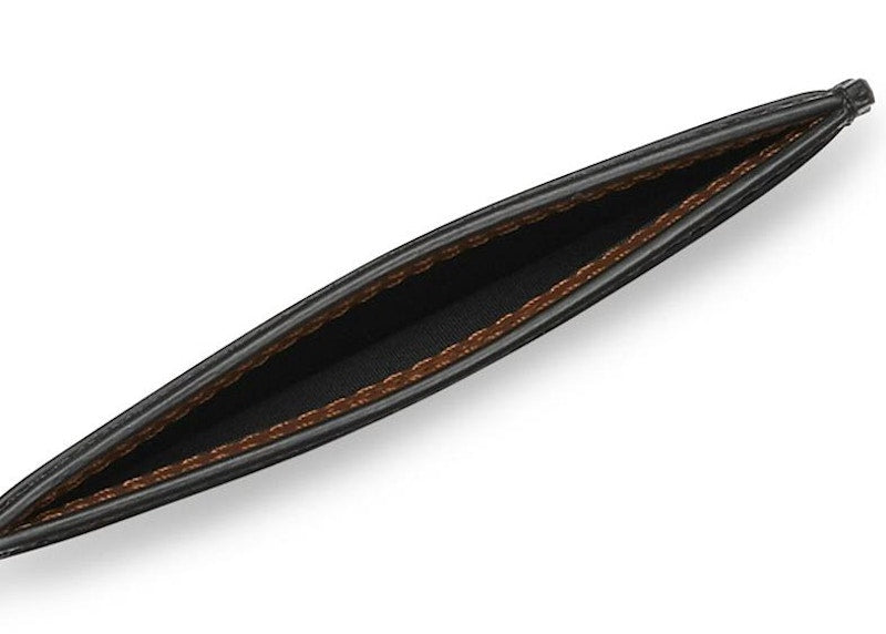 Burberry Monogram Motif Leather Card Case 4 Slot Black