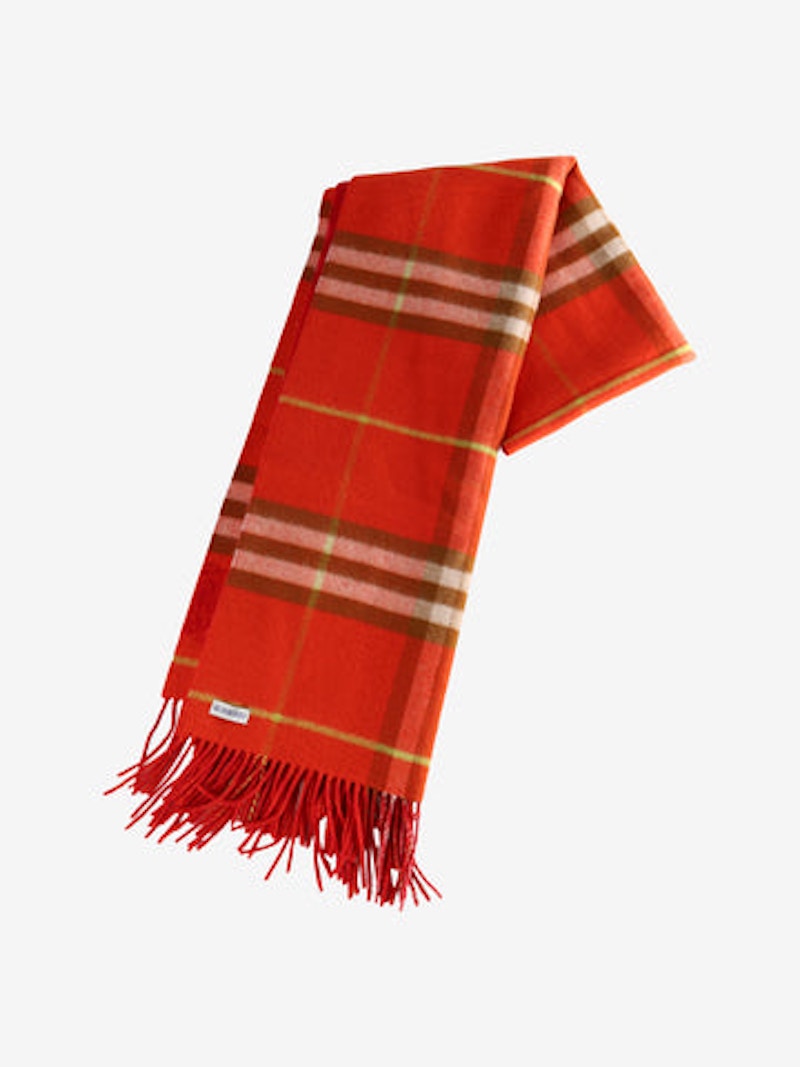 Burberry Mu Solid To Gc Scarf Tomatored