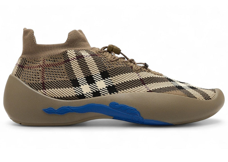 Burberry Neptune Sneakers Check Knit Sand