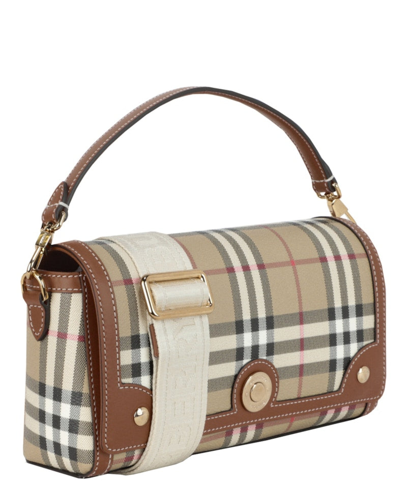 Burberry Note Bag Top Handle Briar Brown