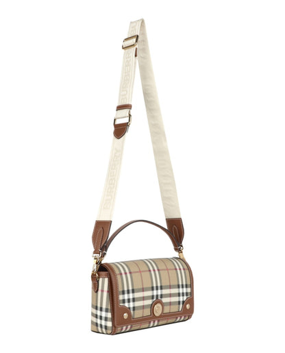 Burberry Note Bag Top Handle Briar Brown