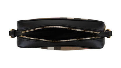 Burberry Nova Check Camera Bag Black