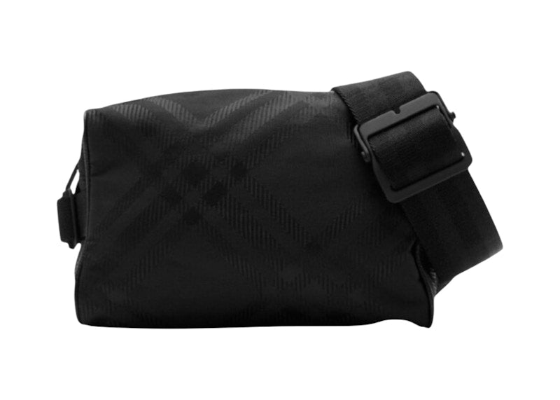 Burberry Nylon Check Jacquard Belt Bag Black