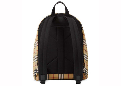 Burberry Nylon Vintage Check Backpack Archive Beige