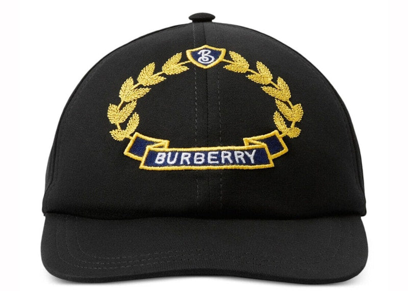 Burberry Oak Leaf Crest Baseball Cap Black