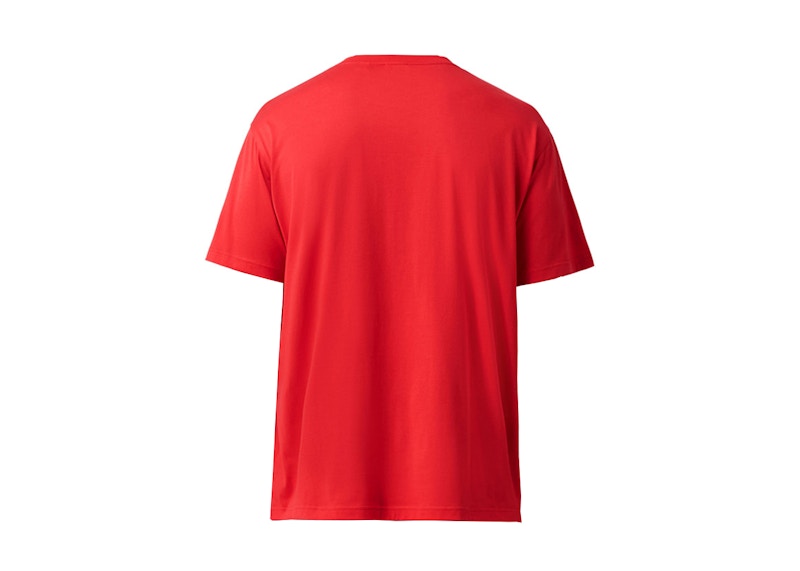 Burberry Oak Leaf Crest Cotton Oversized T-Shirt Bright Red