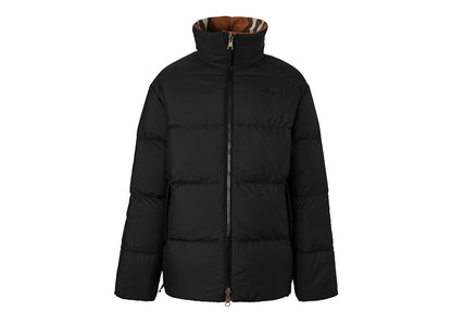 Burberry Packaway Hood Reversible Check Nylon Puffer Jacket Dark Birch Brown