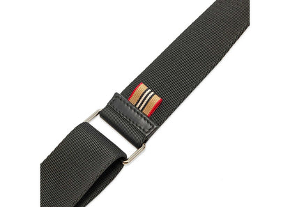 Burberry Paddy Italian Gained Leather Crossbody Bag Black