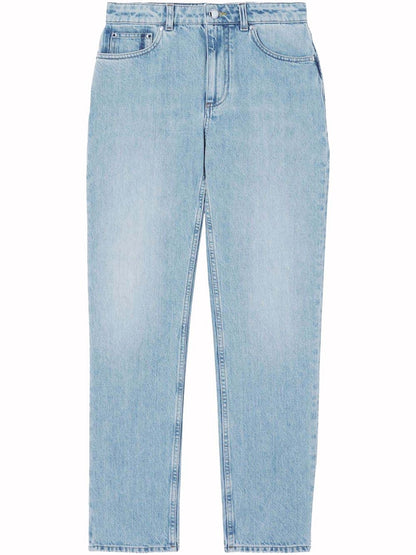 Burberry Pocket Detail Straight Leg Jeans Blue