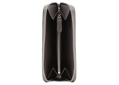 Burberry Porter Leather Flap Continental Long Wallet Grey