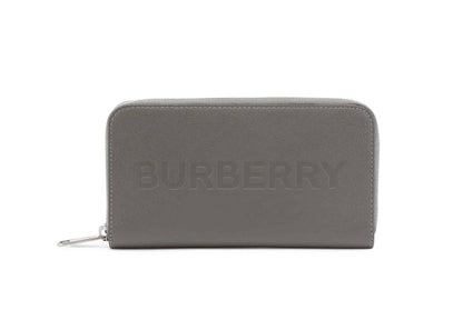 Burberry Porter Leather Flap Continental Long Wallet Grey