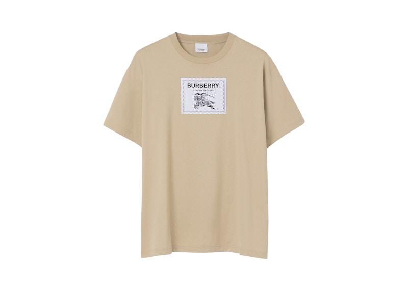 Burberry Prorsum Label Cotton T-shirt Soft Fawn