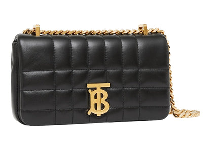 Burberry Quilted Leather Lola Bag Mini Black