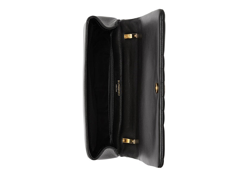 Burberry Quilted Leather Lola Bag Small Black/Gold-tone