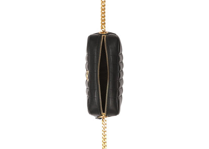 Burberry Quilted Leather Mini Lola Camera Bag Black/Gold-tone