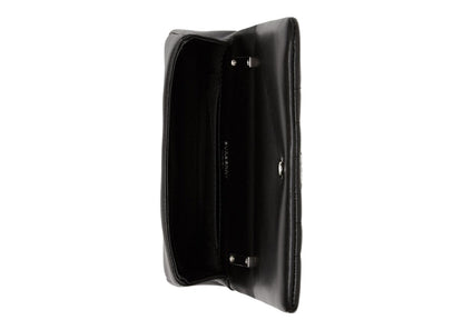 Burberry Quilted Leather Mini Lola Crossbody Bag Black/Silver-tone