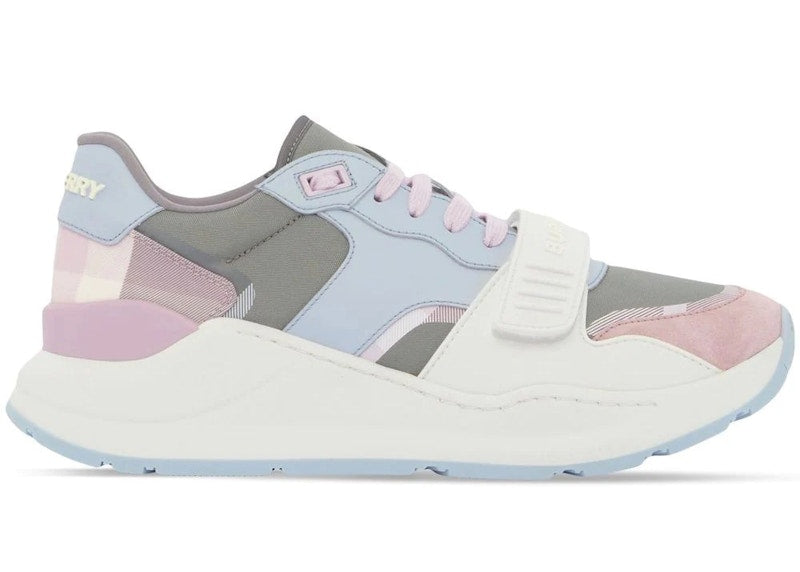 Burberry Ramsey Light Blue Pink Suede (Women)