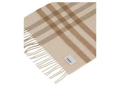Burberry Reversible Cashmere Scarf White