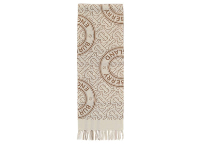 Burberry Reversible Cashmere Scarf White