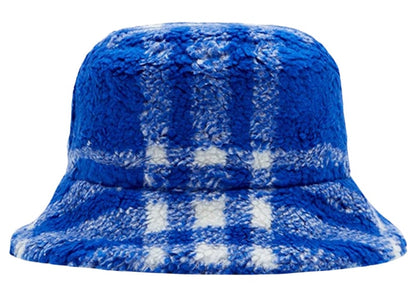 Burberry Reversible Fleece Check Bucket Hat Black/Knight