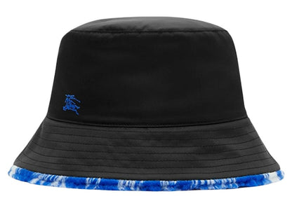 Burberry Reversible Fleece Check Bucket Hat Black/Knight