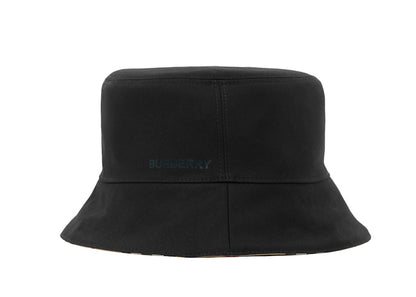 Burberry Reversible Icon Stripe Cotton Bucket Hat Archive Beige