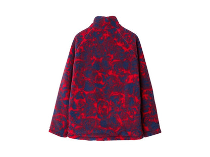 Burberry Reversible Rose Fleece Jacket Jacket Red