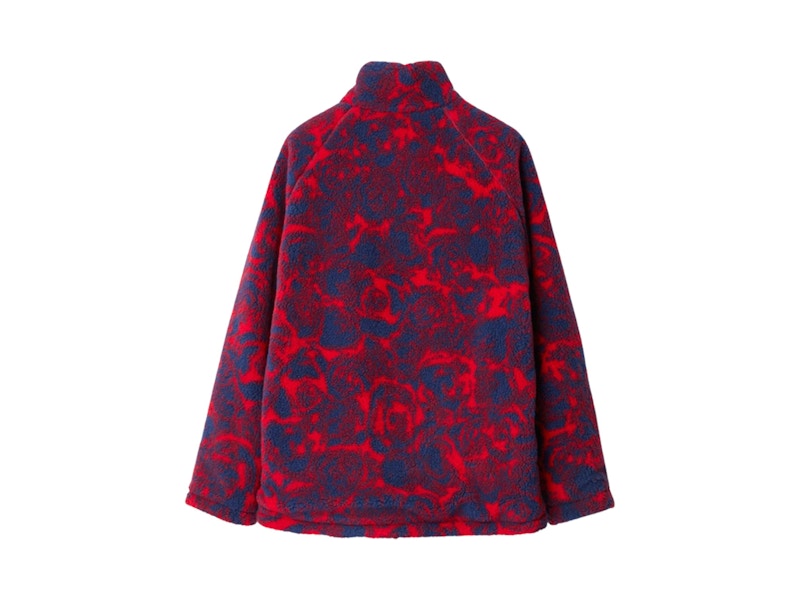 Burberry Reversible Rose Fleece Jacket Jacket Red