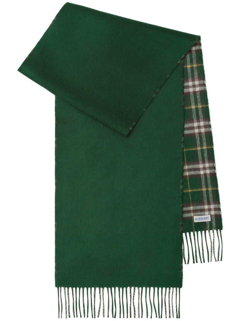 Burberry Reversible Vintage Check Cashmere Scarf Ivy