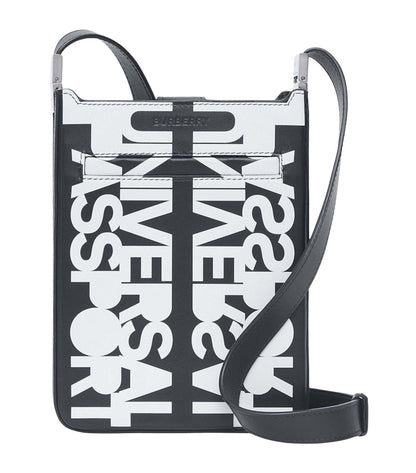Burberry Riccardo Tisci Edition Slogan Messenger Bag Black