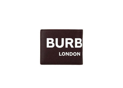 Burberry Ronan Bi-Fold Wallet (8 Card Slots) Oxblood