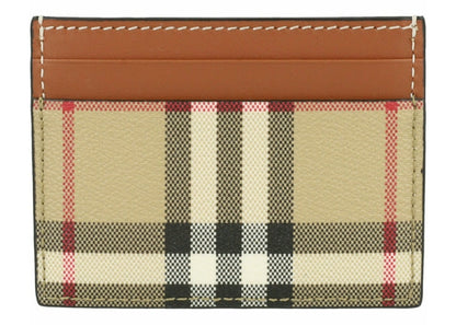 Burberry Sandon Check Card Holder Archive Beige