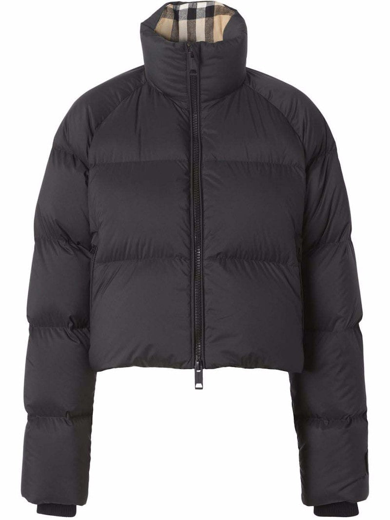 Burberry Short Padded Jacket Black/Beige
