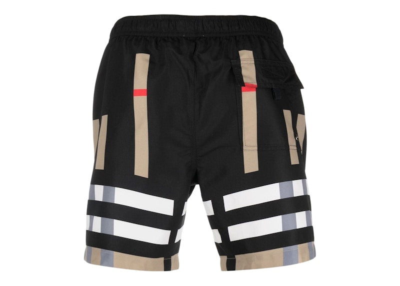 Burberry Sliced Check Swim Shorts Archive Beige/Black