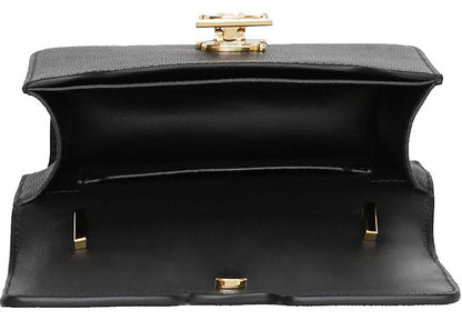 Burberry Small Grainy Leather TB Bag Black